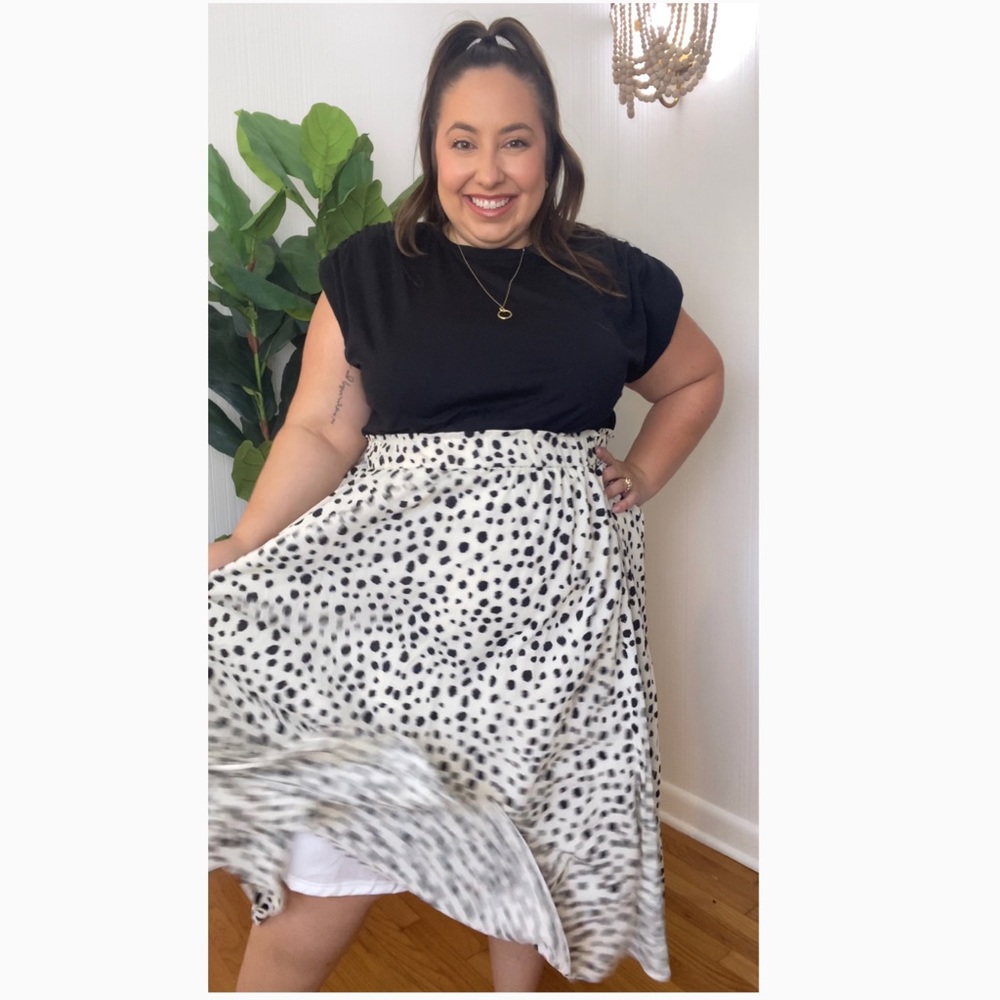 Spotted maxi skirt form Shein !